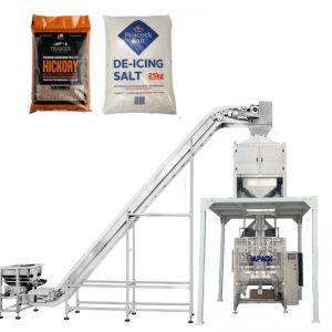 Automatisk plastikposedannende påfyldningsforseglingspakkemaskine til 10-20 kg granulatprodukt