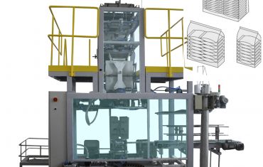 Automatisk pakkelinje til fremstilling af blød poseballepressning