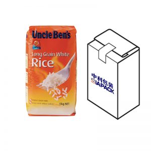 Fladbundspose med topmærkning til korn