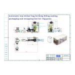 Automatisk fladbundspose med øverste klistermærkepose, der danner fyldningsforsegling til emballageindpakning, bestilles af vores kunde